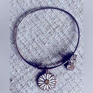 Alex & Ani Daisy Charm Bangle Bracelet